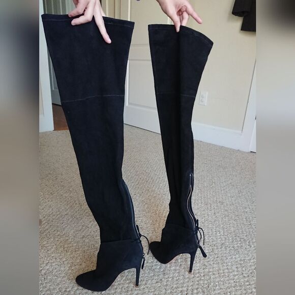Aquazzura All I Need Over the Knee Stiletto black Boots size 36 - Picture 3 of 16